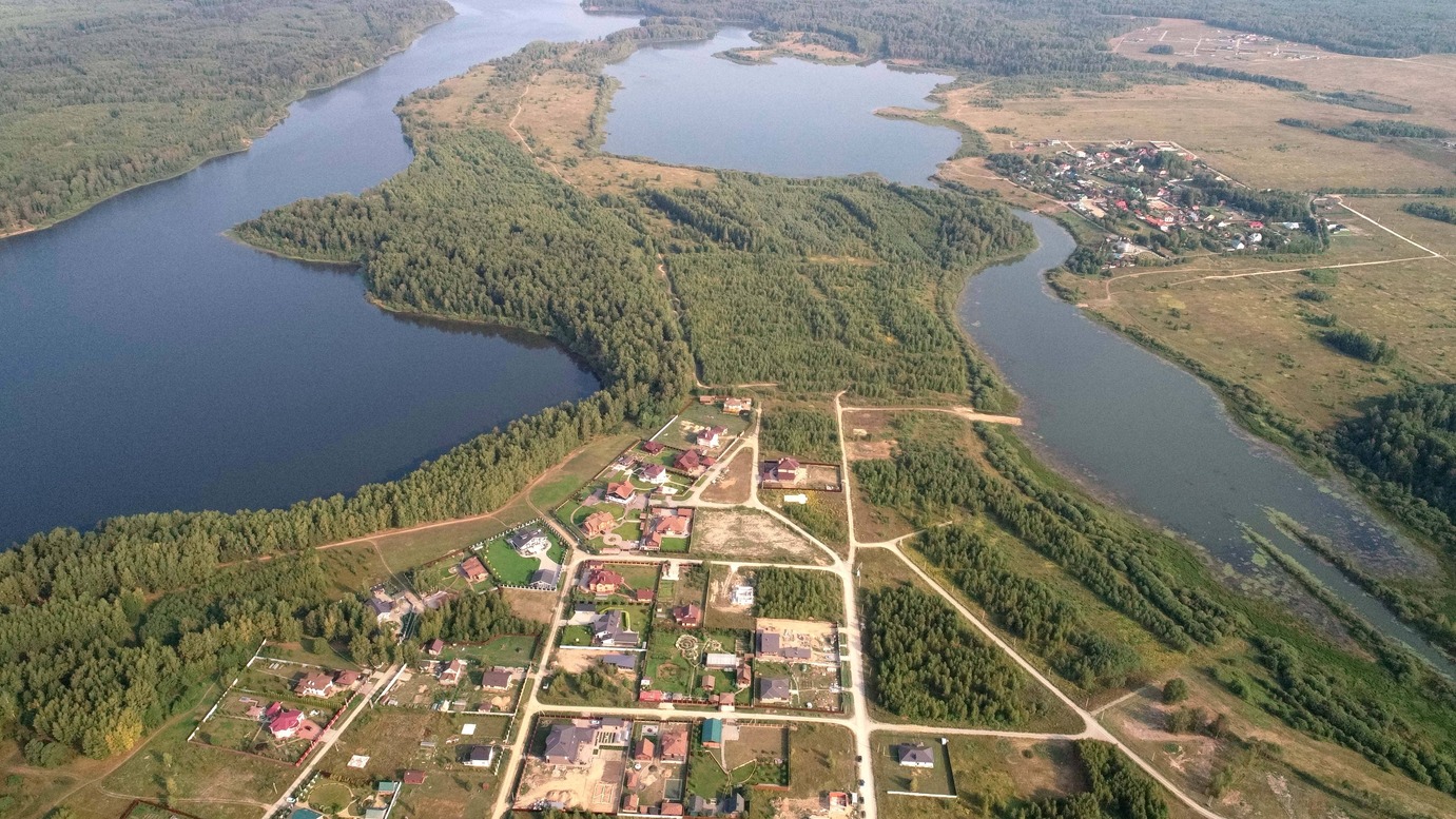 Фото деревни крюково на берегу Уводьского водохранилища